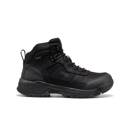 Men's Skokie Waterproof Work Boot (Soft Toe) Black/Black | Keen