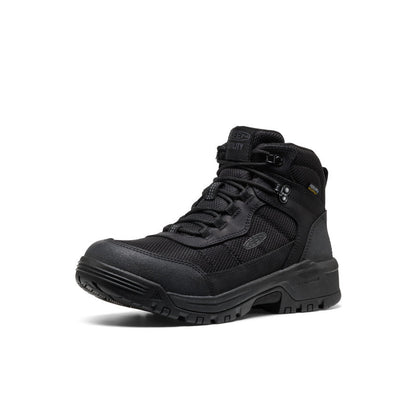 Men's Skokie Waterproof Work Boot (Soft Toe) Black/Black | Keen