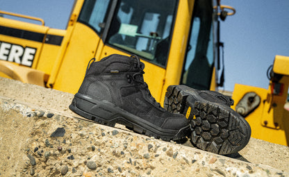 Men's Skokie Waterproof Work Boot (Soft Toe) Black/Black | Keen