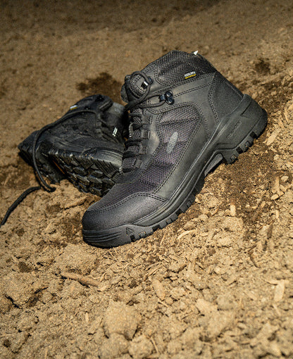 Men's Skokie Waterproof Work Boot (Soft Toe) Black/Black | Keen
