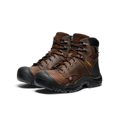 Men's Mt Vernon II 6" Waterproof Boot (Steel Toe) Dark Earth/Black | Keen