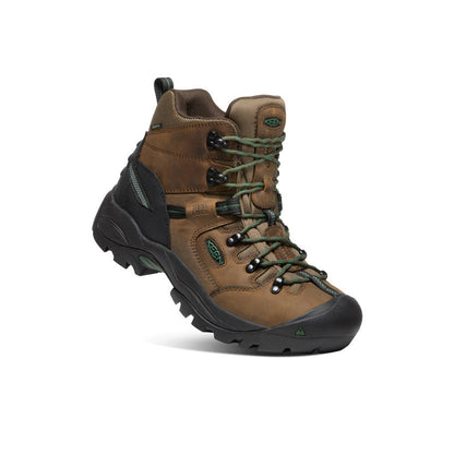 Men's Pittsburgh Energy 6" Waterproof Boot (Soft Toe) Cascade Brown/Greener Pastures | Keen