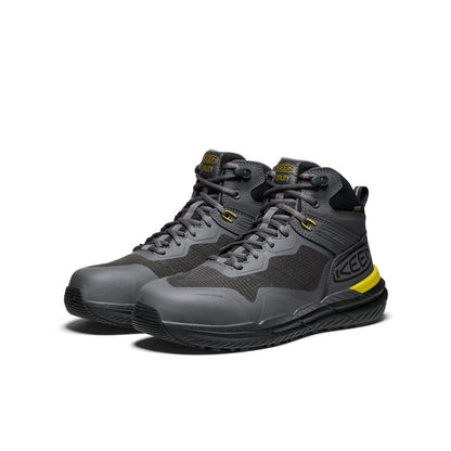 Men's Synchro Waterproof Work Boot (Carbon Toe) Magnet/Black | Keen