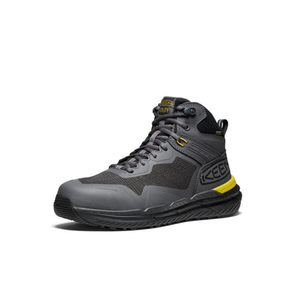 Men's Synchro Waterproof Work Boot (Carbon Toe) Magnet/Black | Keen