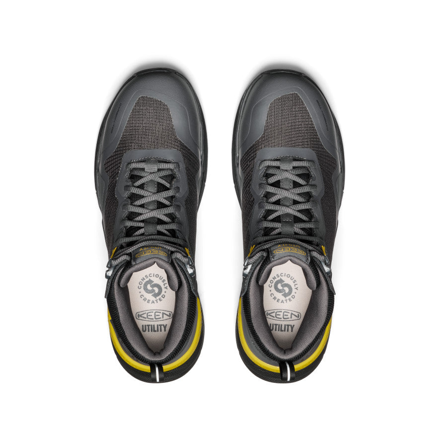 Men's Synchro Waterproof Work Boot (Carbon Toe) Magnet/Black | Keen
