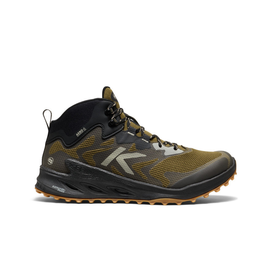 Men's Zionic NXT Waterproof Hiking Boot Dark Olive/Black | Keen