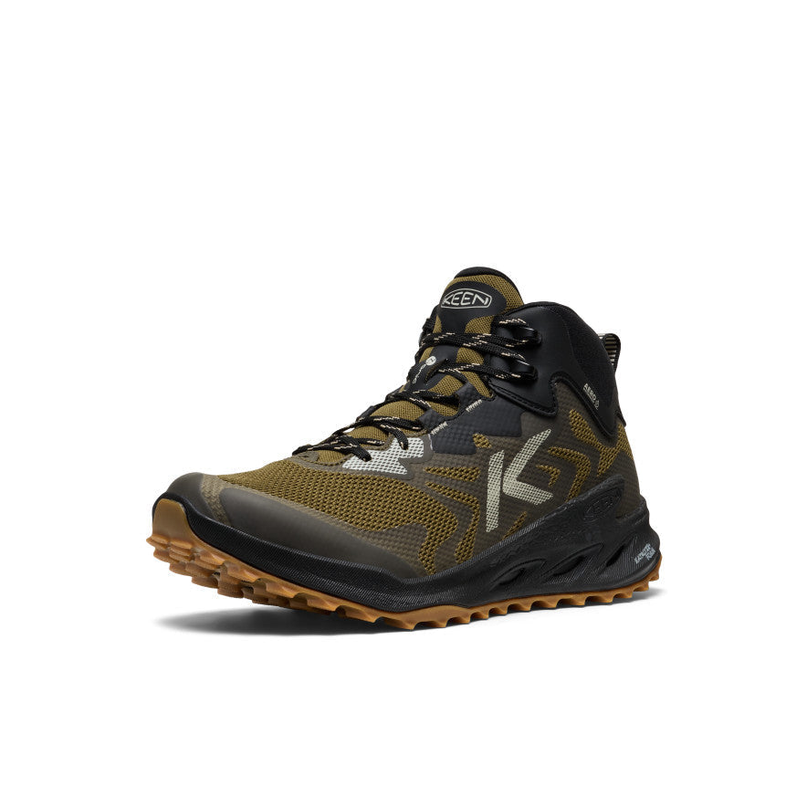 Men's Zionic NXT Waterproof Hiking Boot Dark Olive/Black | Keen