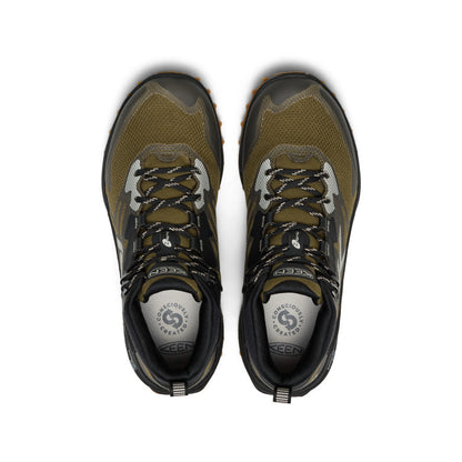 Men's Zionic NXT Waterproof Hiking Boot Dark Olive/Black | Keen