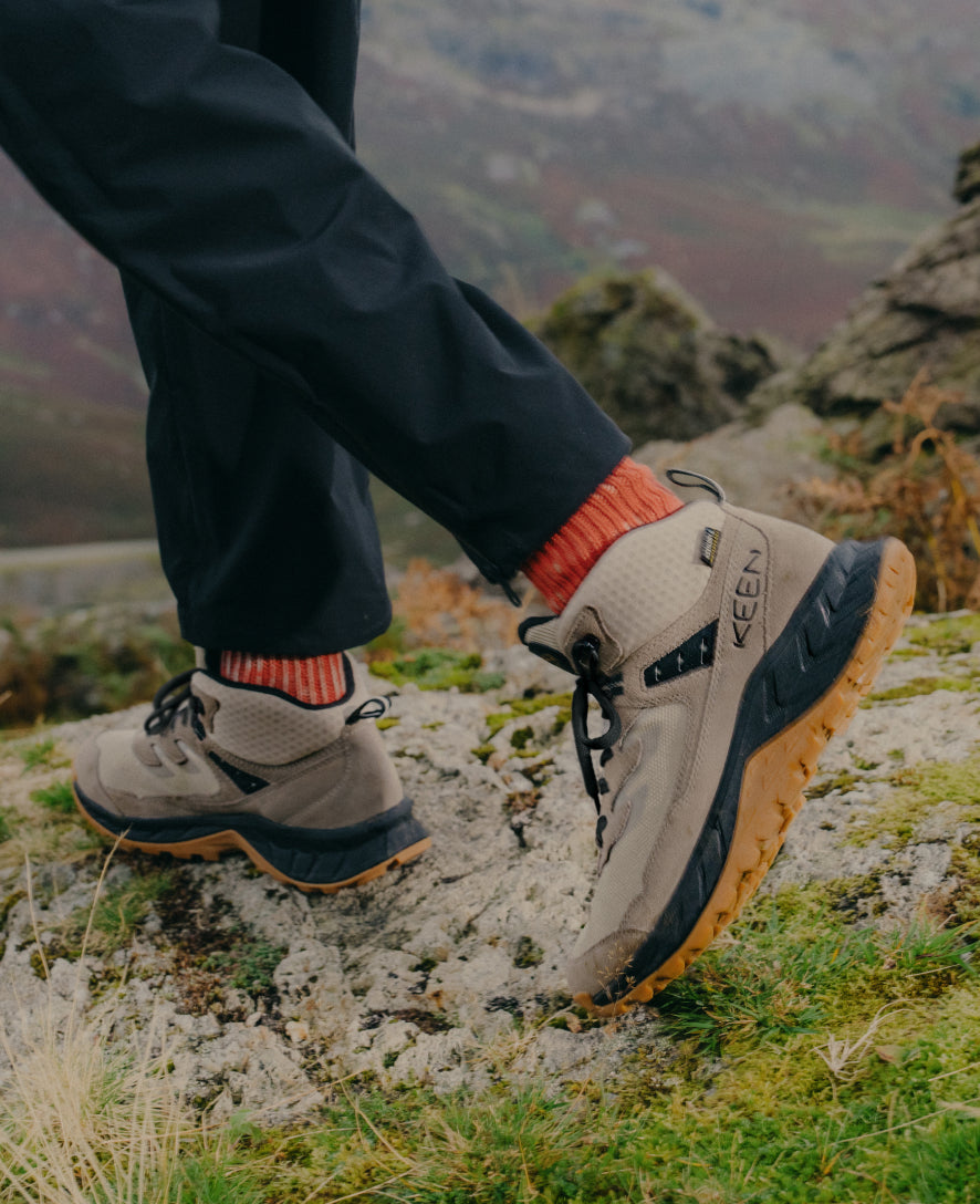 Men's Hightrail Waterproof Hiking Boot Brindle/Oak Buff | Keen