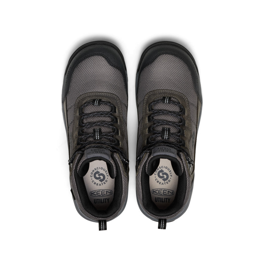 Men's Skokie Waterproof Work Boot (Carbon Toe) Magnet/Black | Keen
