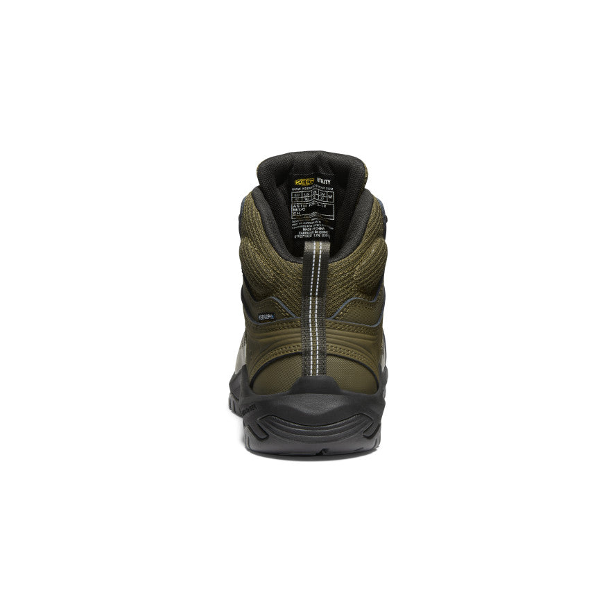 Men's Reno Mid Waterproof (Carbon Toe) Dark Olive/Black | Keen