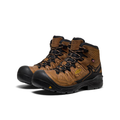 Men's Targhee IV Waterproof Work Boot (Soft Toe) Belgian/Black | Keen