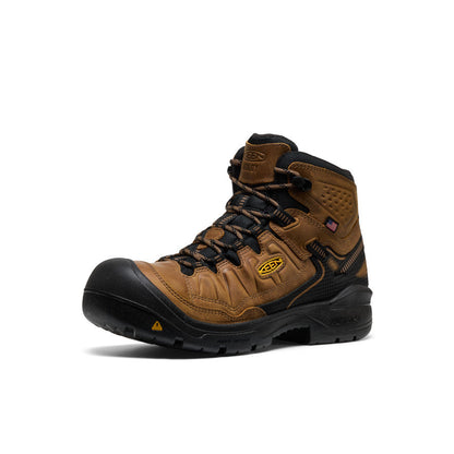Men's Targhee IV Waterproof Work Boot (Soft Toe) Belgian/Black | Keen