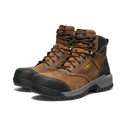 Men's Evanston 6" Waterproof Boot (Carbon Toe) Bison/Black | Keen