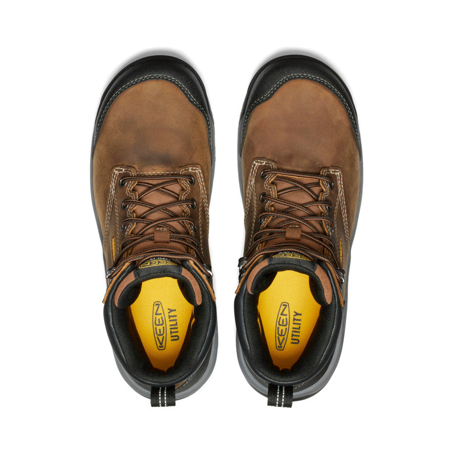 Men's Evanston 6" Waterproof Boot (Carbon Toe) Bison/Black | Keen
