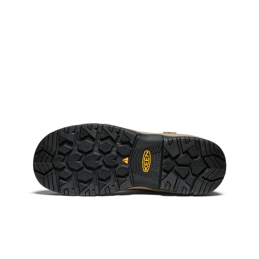 Men's Evanston Pull-On Waterproof Boot (Carbon Toe) Bison/Black | Keen
