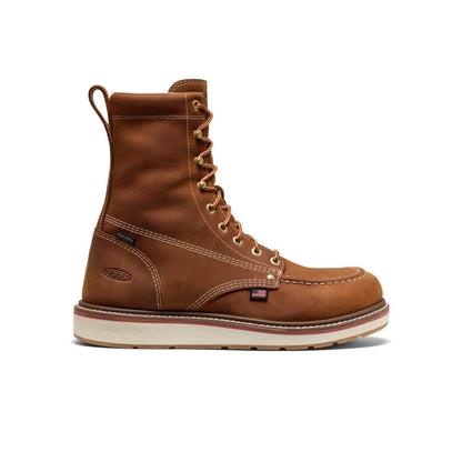 Men's Liberty 8" Waterproof Boot (Soft Toe) Leather Brown/Birch | Keen
