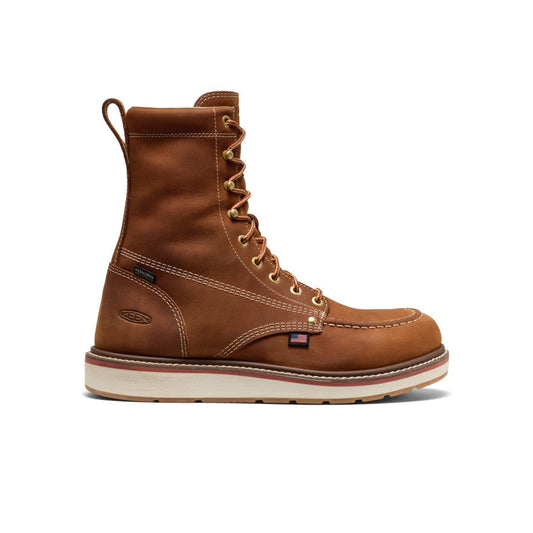 Men's Liberty 8" Waterproof Boot (Soft Toe) Leather Brown/Birch | Keen