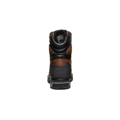 Men's Camden 8" Insulated Waterproof Boot (Carbon Toe) Leather Brown/Black | Keen