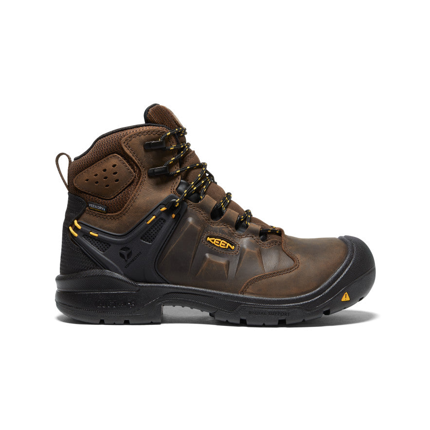 Men's Dover 6" Waterproof (Carbon Toe) Dark Earth/Black | Keen