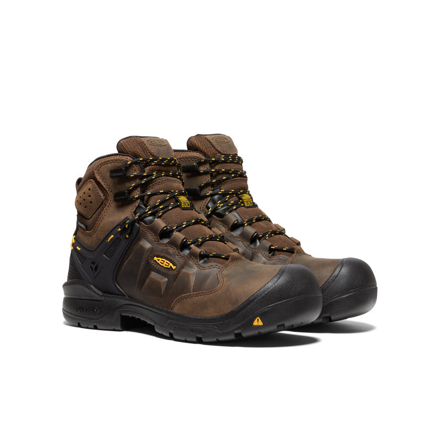 Men's Dover 6" Waterproof (Carbon Toe) Dark Earth/Black | Keen