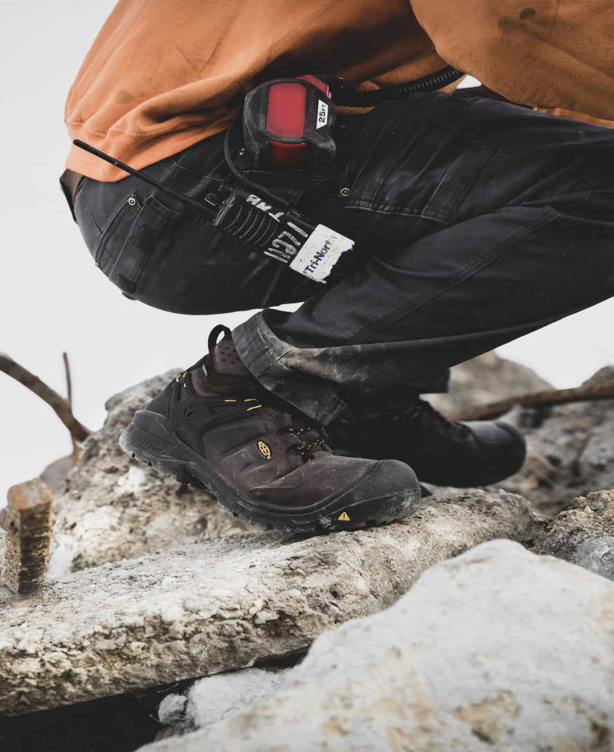 Men's Dover 6" Waterproof (Carbon Toe) Dark Earth/Black | Keen