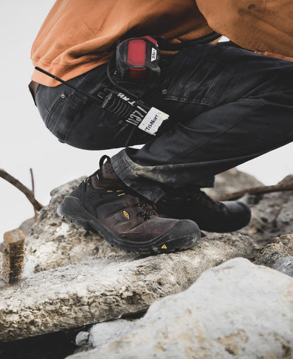 Men's Dover 6" Waterproof (Carbon Toe) Dark Earth/Black | Keen