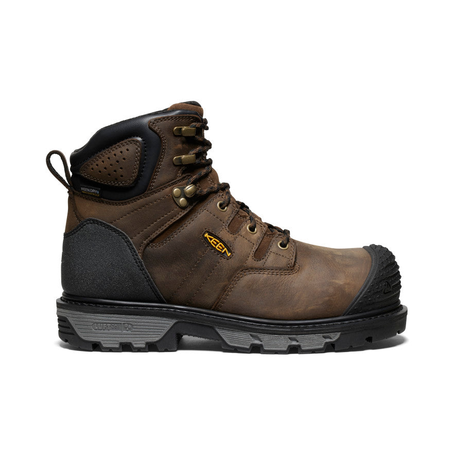 Men's CSA Camden 6" Waterproof Boot (Carbon Toe) Dark Earth/Black | Keen