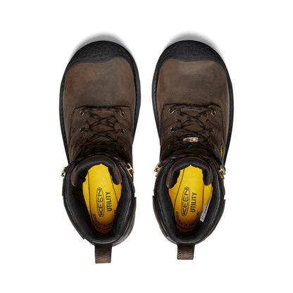 Men's CSA Camden 6" Waterproof Boot (Carbon Toe) Dark Earth/Black | Keen
