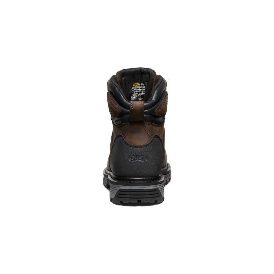 Men's CSA Camden 6" Waterproof Boot (Carbon Toe) Dark Earth/Black | Keen