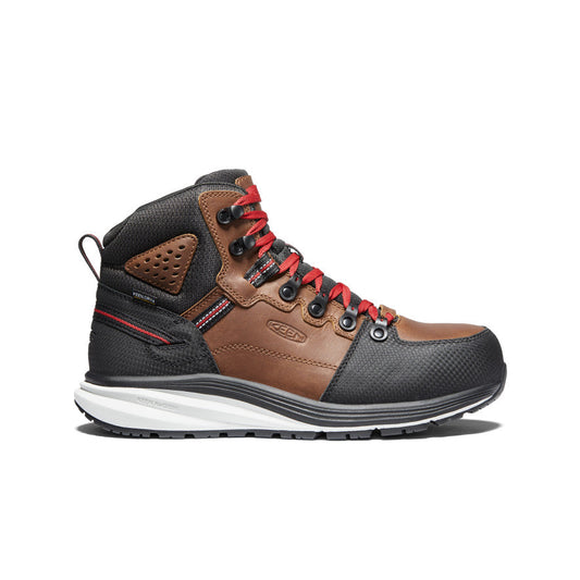 Men's Red Hook Waterproof Boot (Carbon Toe) Tobacco/Black | Keen