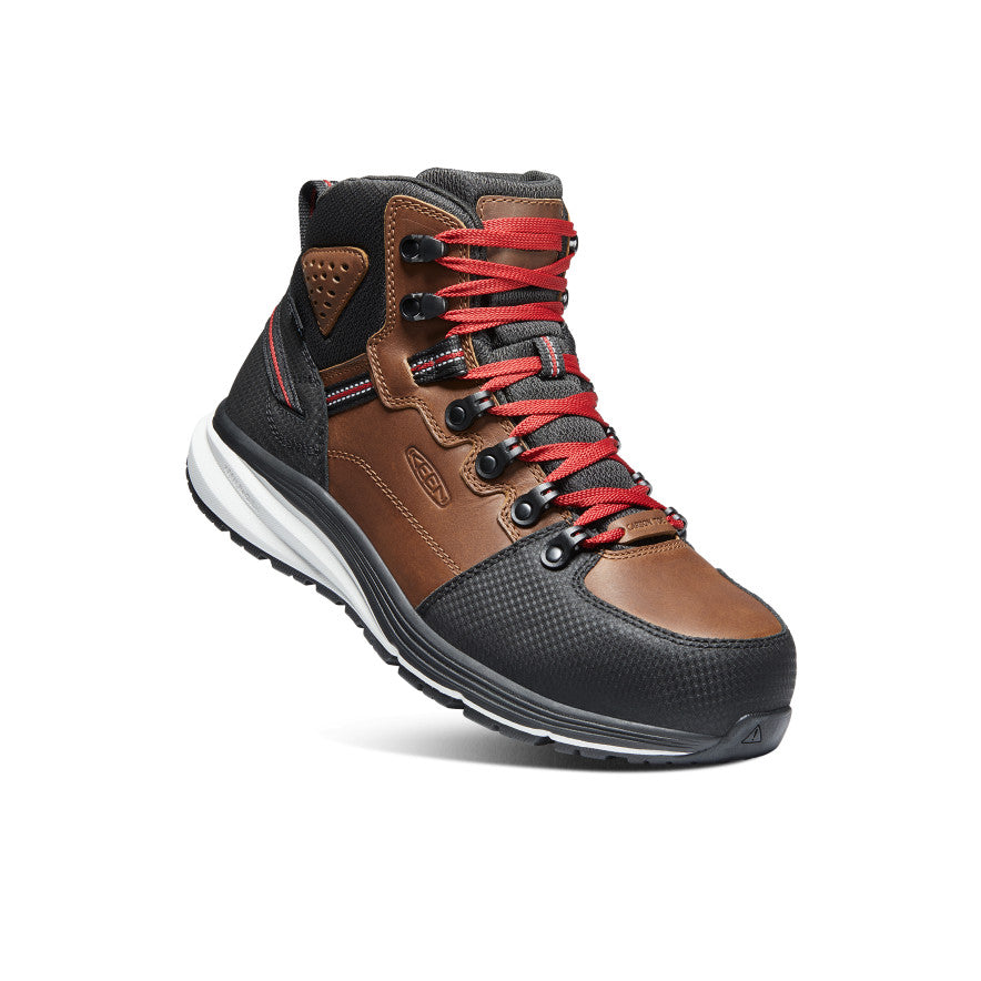 Men's Red Hook Waterproof Boot (Carbon Toe) Tobacco/Black | Keen