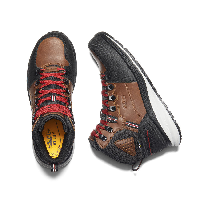 Men's Red Hook Waterproof Boot (Carbon Toe) Tobacco/Black | Keen