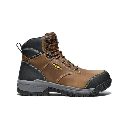 Men's Evanston 6" Insulated Waterproof Boot (Carbon Toe) Bison/Black | Keen