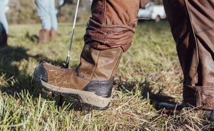 Men's Evanston Pull-On Waterproof Boot (Soft Toe) Bison/Black | Keen