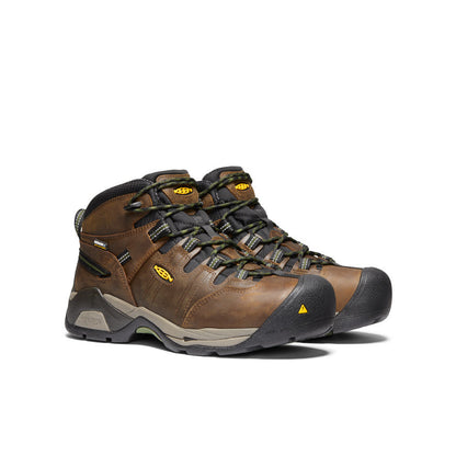 Men's Detroit XT Waterproof Boot (Steel Toe) Cascade Brown/Bronze Green | Keen