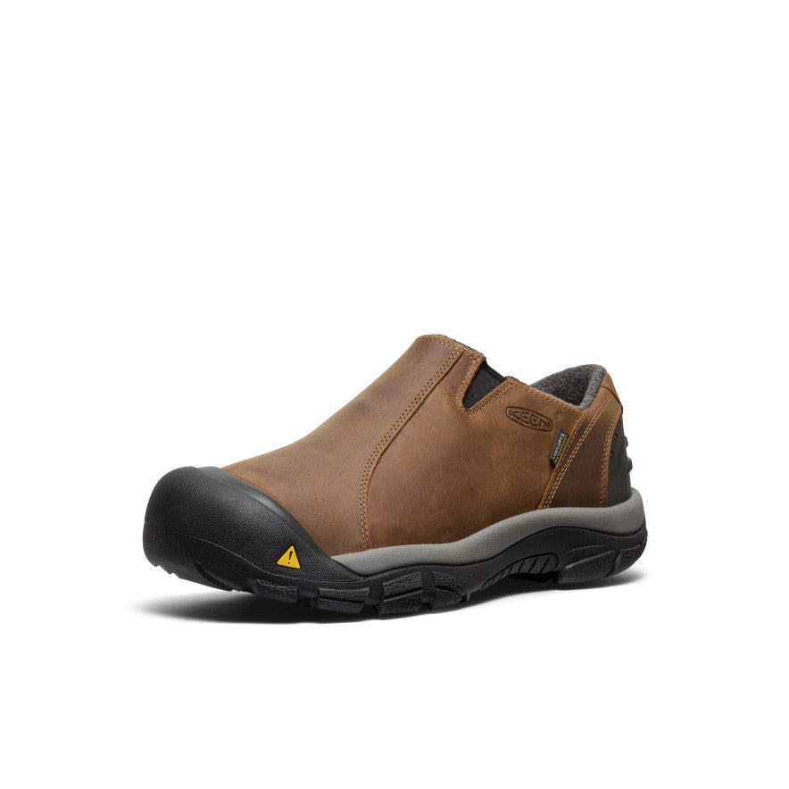Men's Brixen Waterproof Shoe Wide Slate Black/Madder Brown | Keen