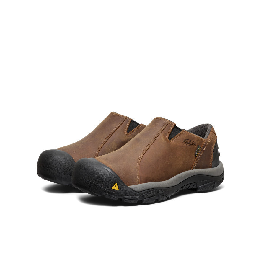 Men's Brixen Waterproof Shoe Wide Slate Black/Madder Brown | Keen