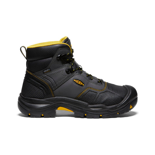 Men's Logandale Waterproof Boot (Steel Toe) Raven/Black | Keen