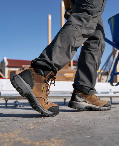 Men's Evanston 6" Waterproof Boot (Soft Toe) Bison/Black | Keen