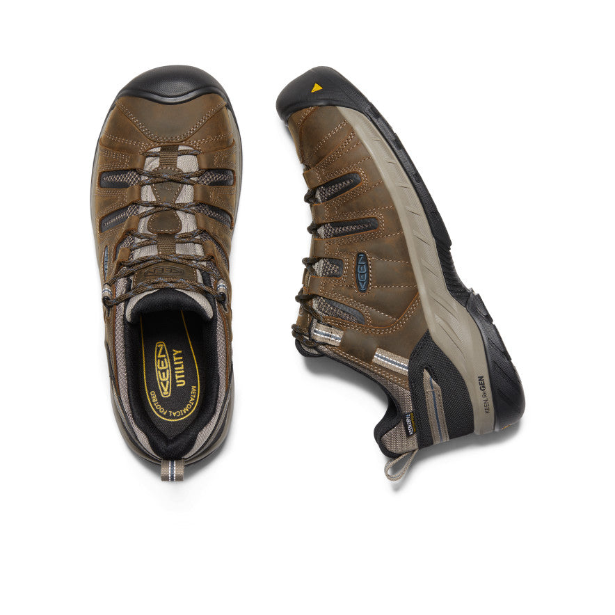 Men's Flint II Waterproof (Steel Toe) Cascade Brown/Orion Blue | Keen