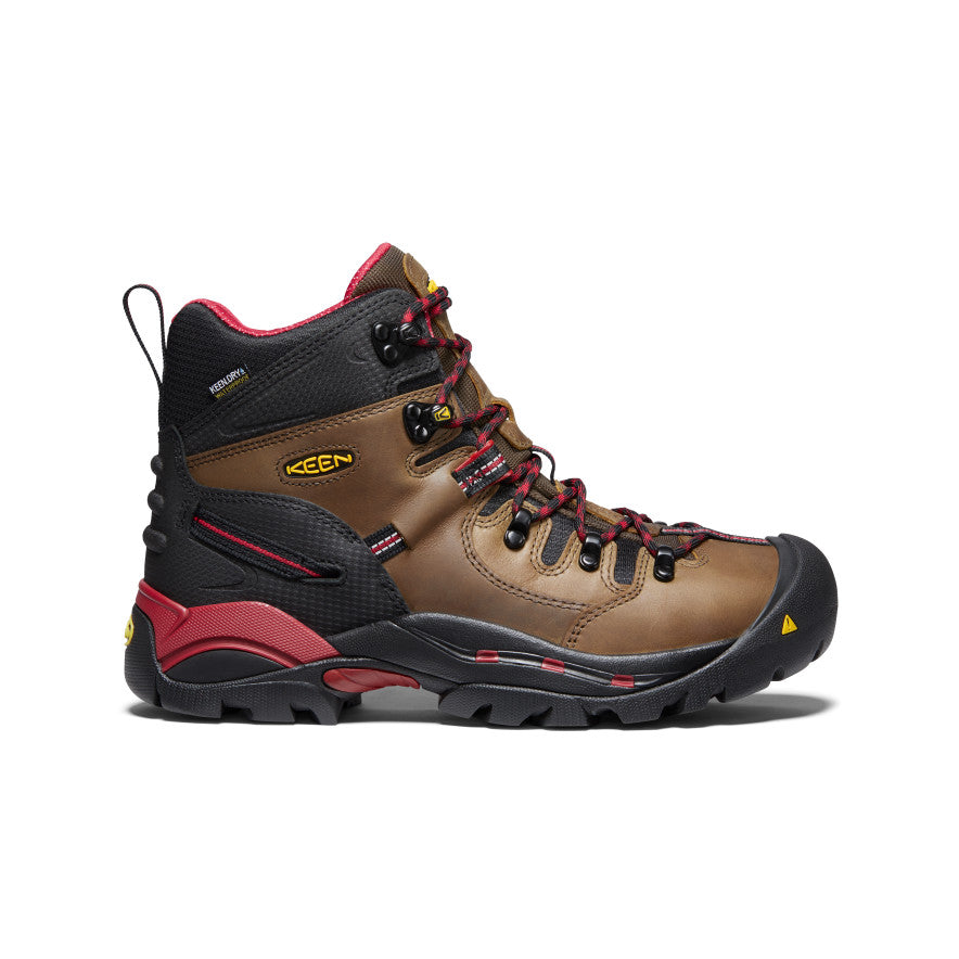 Men's Pittsburgh 6" Waterproof Boot (Steel Toe) Bison | Keen