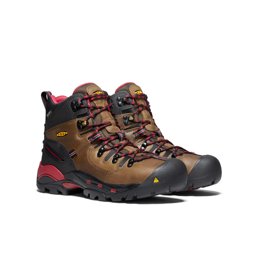 Men's Pittsburgh 6" Waterproof Boot (Steel Toe) Bison | Keen
