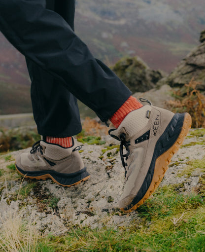 Men's Hightrail Waterproof Wide Hiking Boot Brindle/Oak Buff | Keen