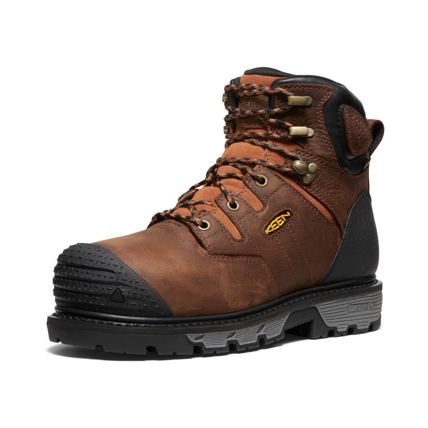 Men's Camden 6" Waterproof Boot INT MET (Carbon Toe) Leather Brown/Black | Keen