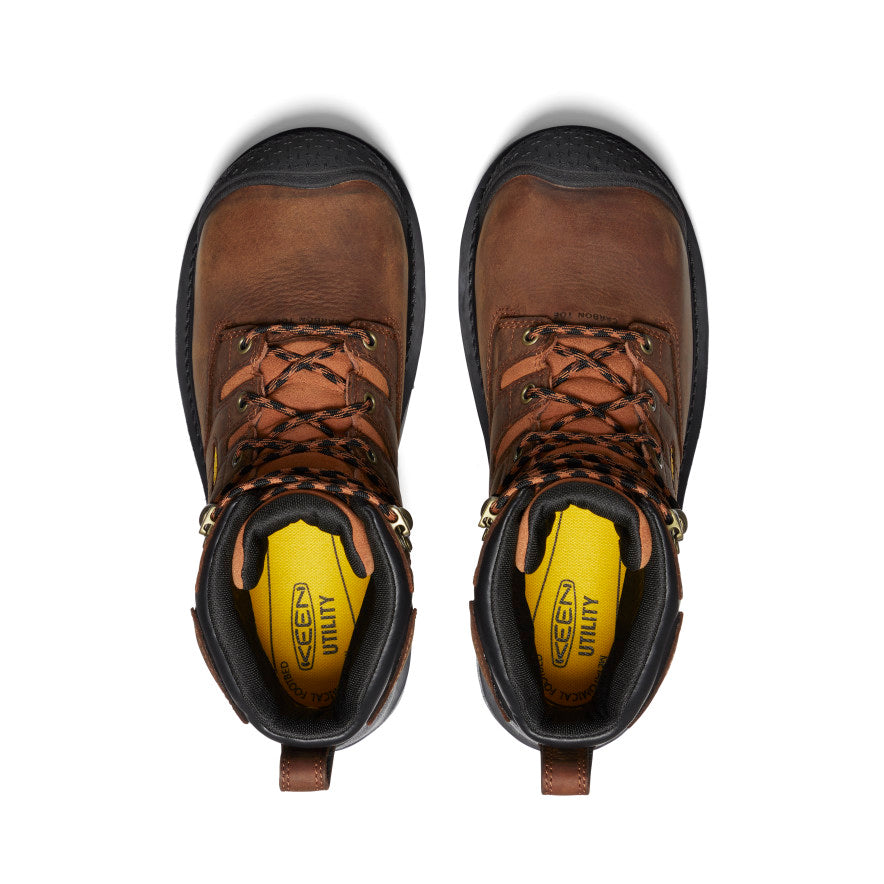 Men's Camden 6" Waterproof Boot INT MET (Carbon Toe) Leather Brown/Black | Keen