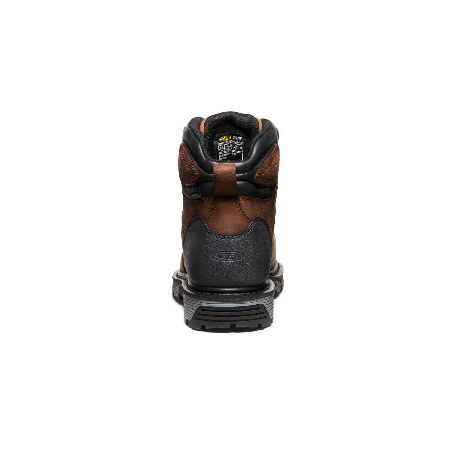 Men's Camden 6" Waterproof Boot INT MET (Carbon Toe) Leather Brown/Black | Keen