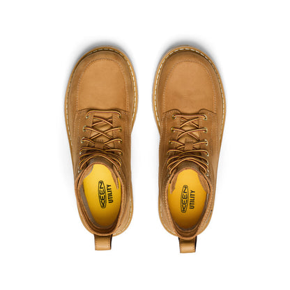 Men's San Jose 6" Waterproof 90° Heel Boot (Soft Toe) Bistre/Gum | Keen