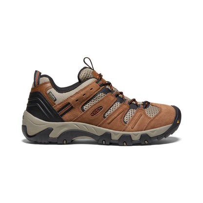 Men's Headout Waterproof Hiking Shoe Bison/Fossil Orange | Keen