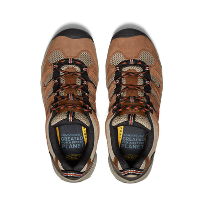Men's Headout Waterproof Hiking Shoe Bison/Fossil Orange | Keen